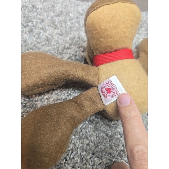 VTG Hallmark  Rodney The Reindeer  1988 Bean Bag Plush Toy - Picture 5 of 7